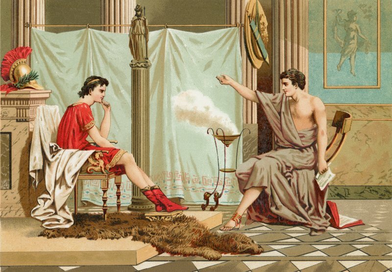 Aristoteles und der junge Alexander